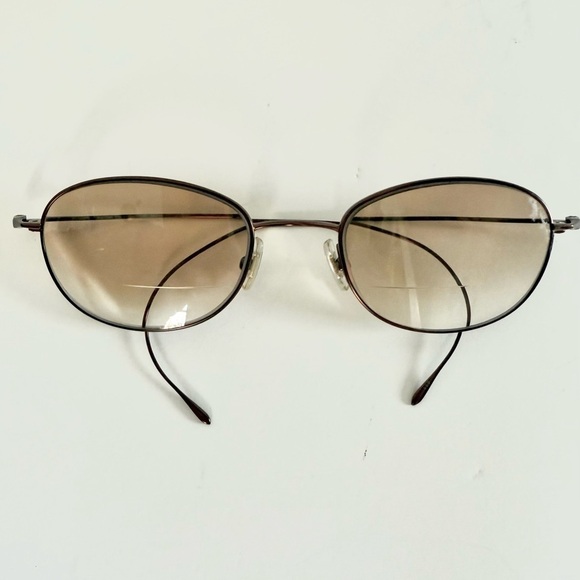 Calvin Klein Other - Vintage Calvin Klein Wire Rimless Round Glasses 80s Bronze Spectacles Japan Rare